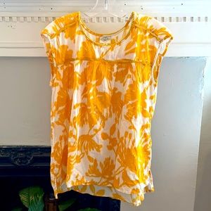 Mustard yellow cotton top
